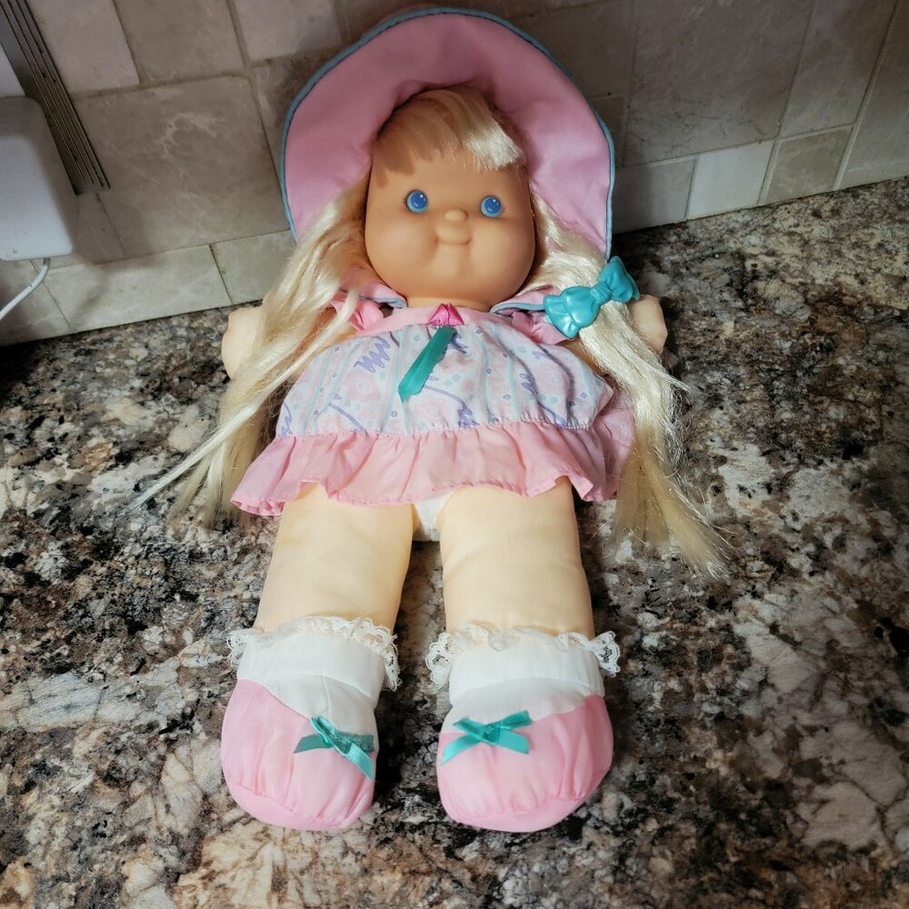Vintage Fisher Price Puffalump Kids Plush Baby Doll-1992